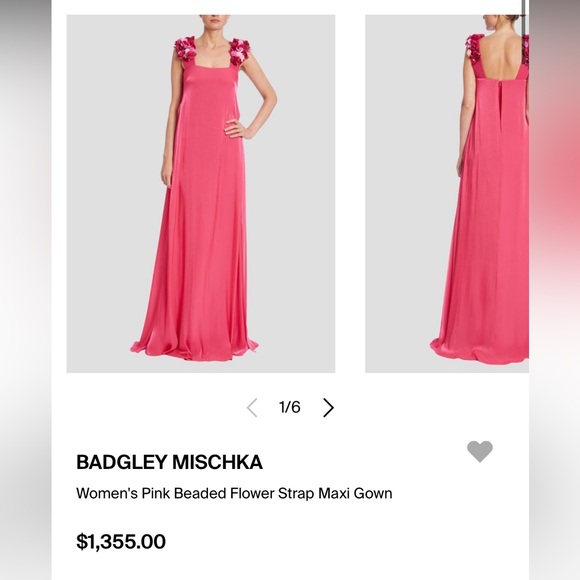 Badgley Mischka Collection
Floral Beaded-Strap Overlay Gown size 6 - Picture 6 of 12